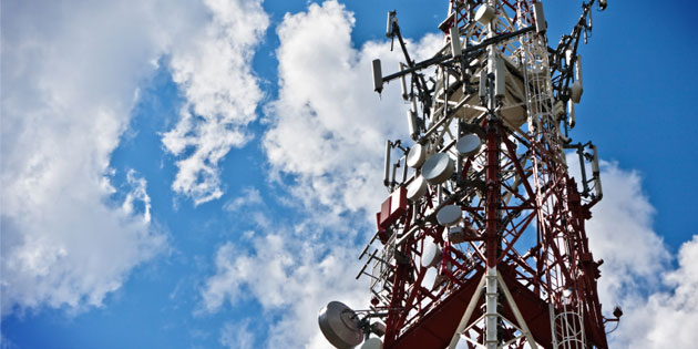 Telecommunications Industries - sky and communication tower